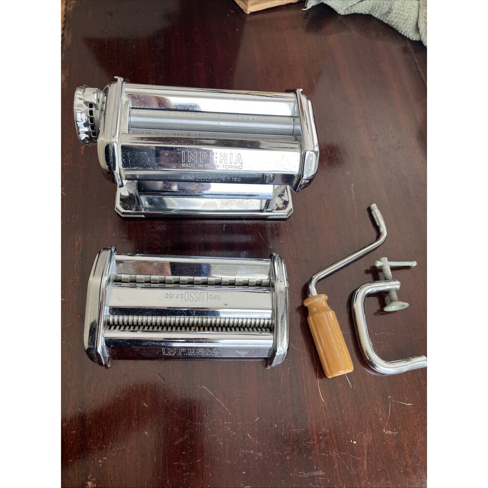 Vintage Imperia Tipo Lusso SP-150 Noodle Pasta Maker Rolling Cutting Attachment